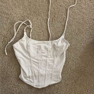 two hollister corset / workout style tops